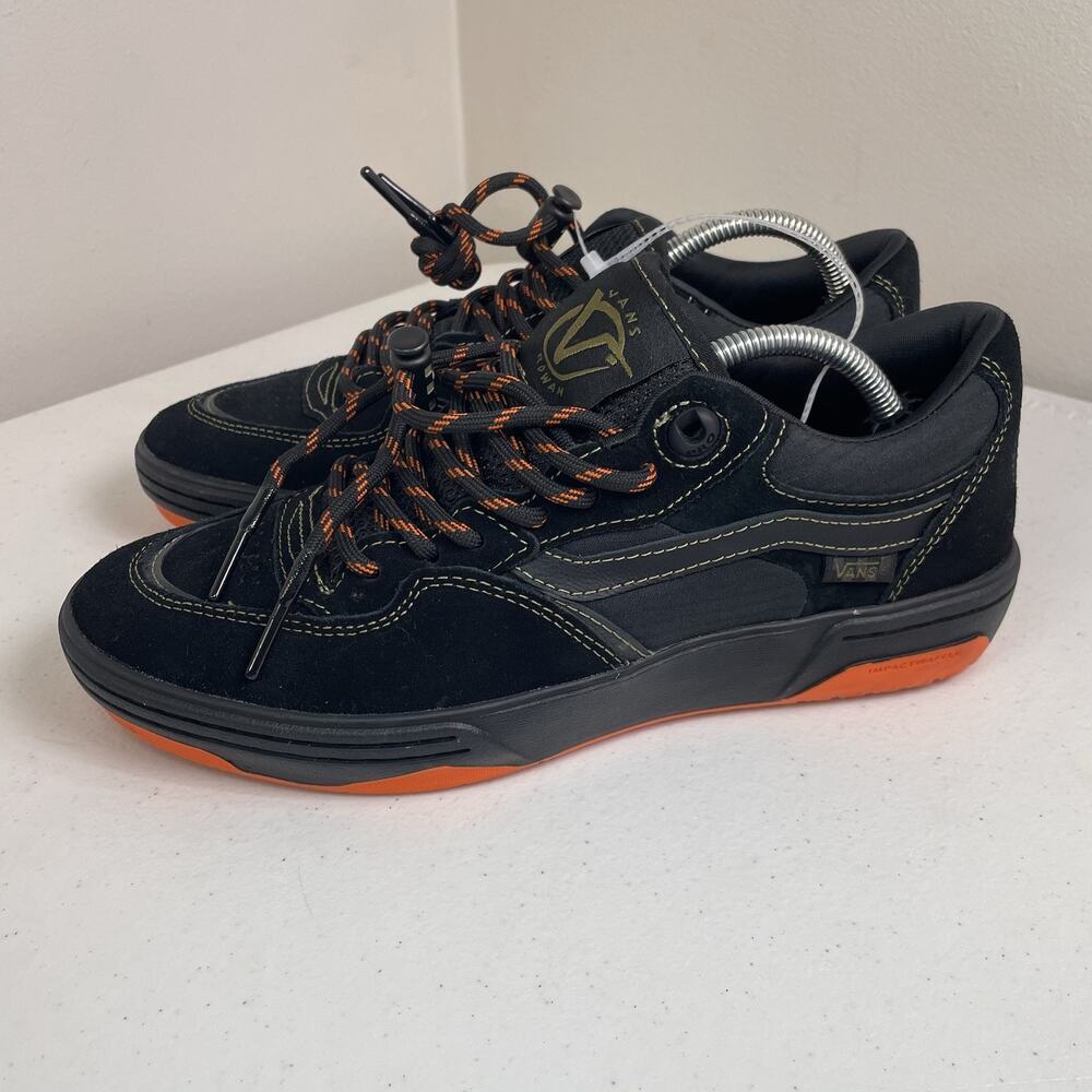 Vans Men’s Size 8 Shoes New Spitfire Rowan 2 Black Flame Orange Skateboarding